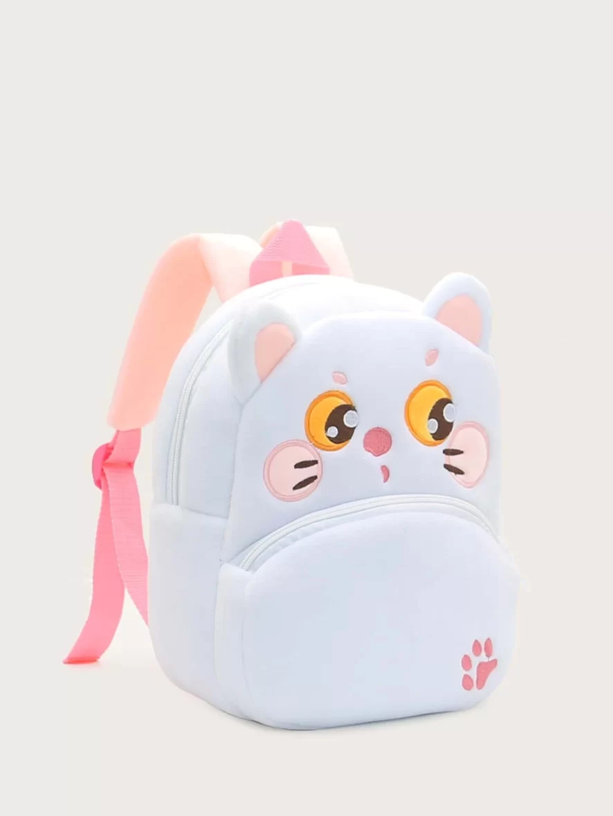 Ghiozdanel Pisica Alb