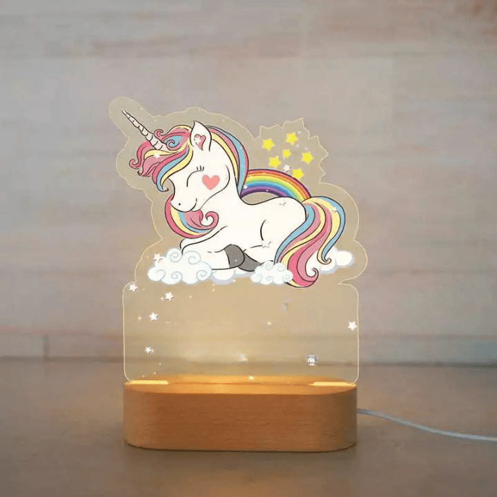 Lampa  3D LED de Noapte Unicorn